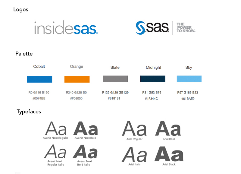 Styles for InsideSAS